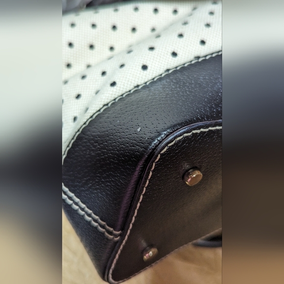 Kate Spade Ashlyn Bell Town Polka Dot Satchel EUC - Picture 10 of 13